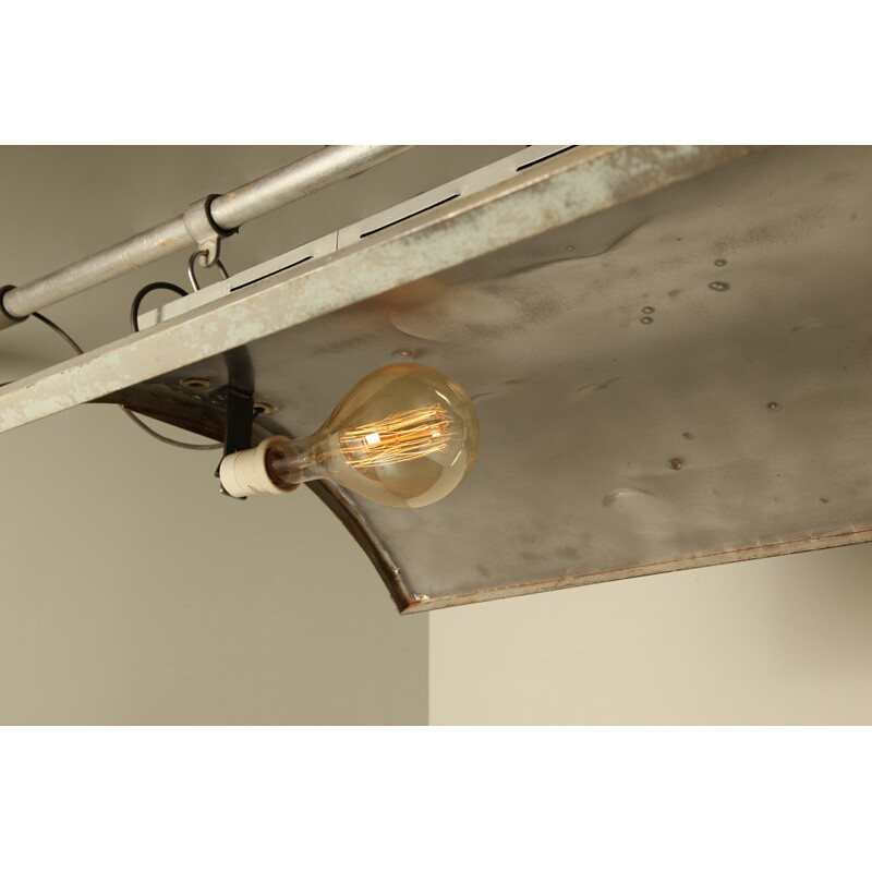 Set of 2 "Sunny sky" industrial pendant lights 