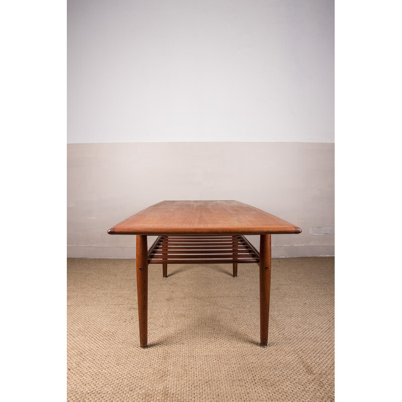 Vintage teak coffee table by Grete Jalk for Glostrup Mobelfabrik, Denmark 1960