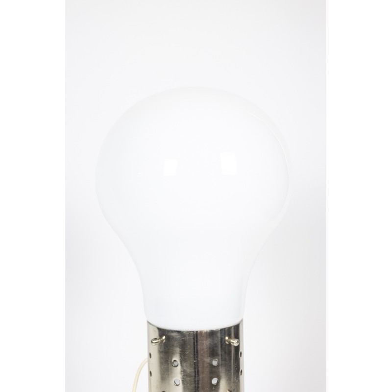 Lampe vintage en verre opalin de Murano par Carlo Nason pour Mazzega, Italie 1960