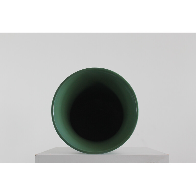 Vase vintage en céramique verte de Gio Ponti pour Richard Ginori, Italie 1930