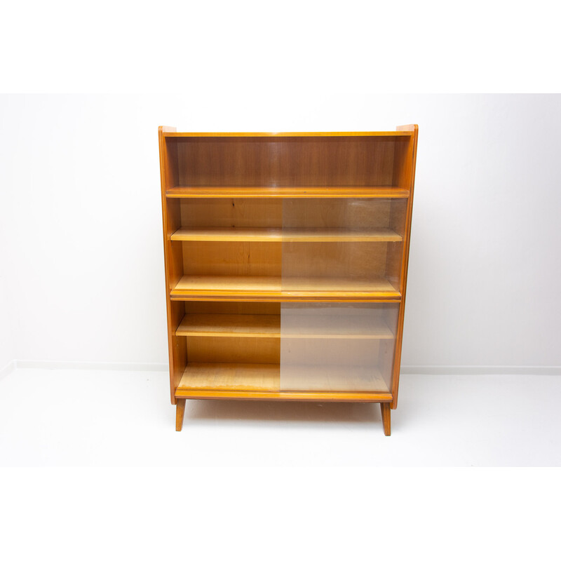 Vintage walnut bookcase by František Jirák, Czechoslovakia 1960