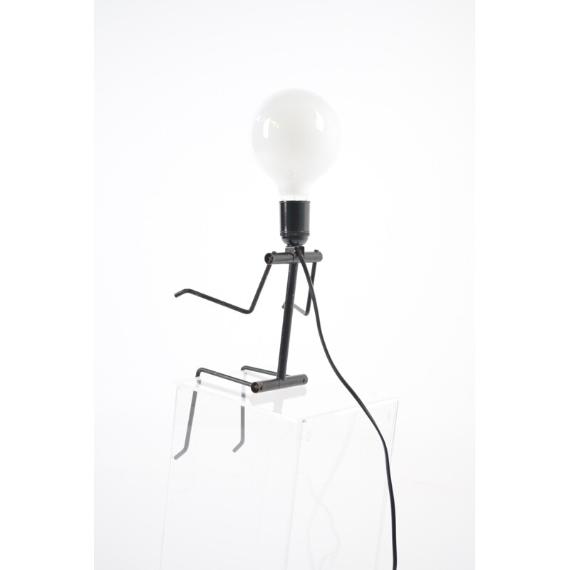 Adonis black lamp in metal by Hank Kwint - 1980s