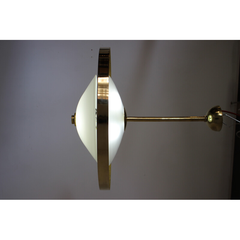 Vintage brass chandelier by Franta Anyz for Ias, 1930