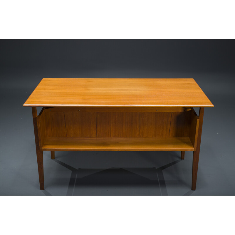 Vintage teak desk by Gunnar Nielsen for Tibergaard, Denmark 1960