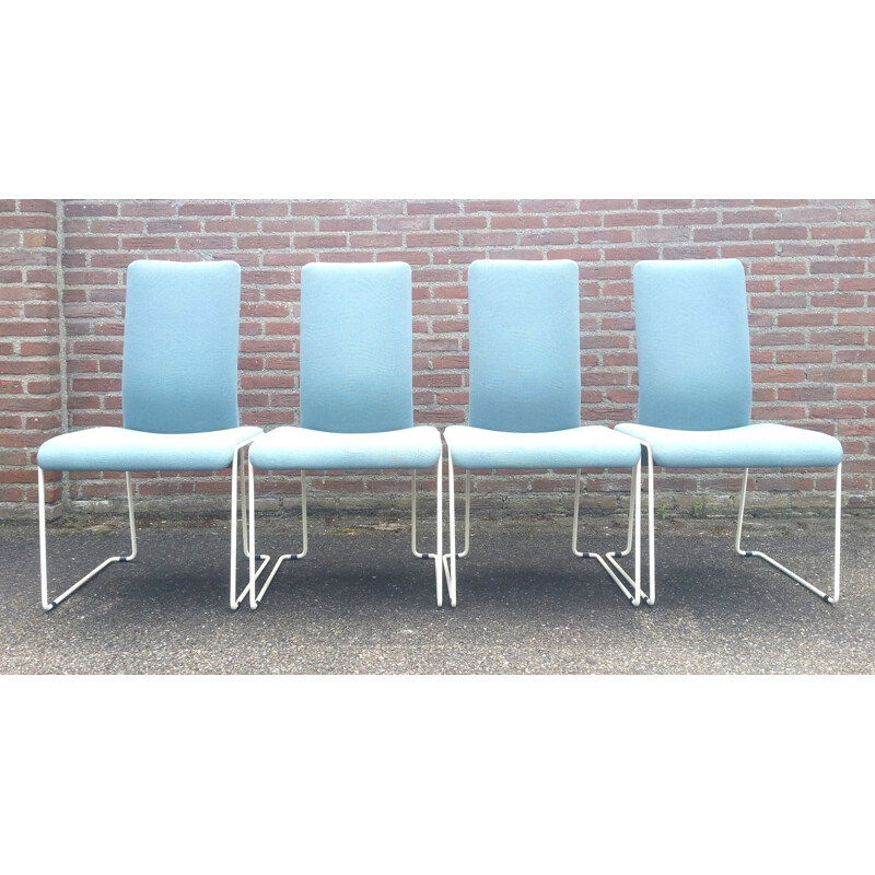 Set of 4 dining chairs by Walter Antonis for Hennie de Jong - 1980s