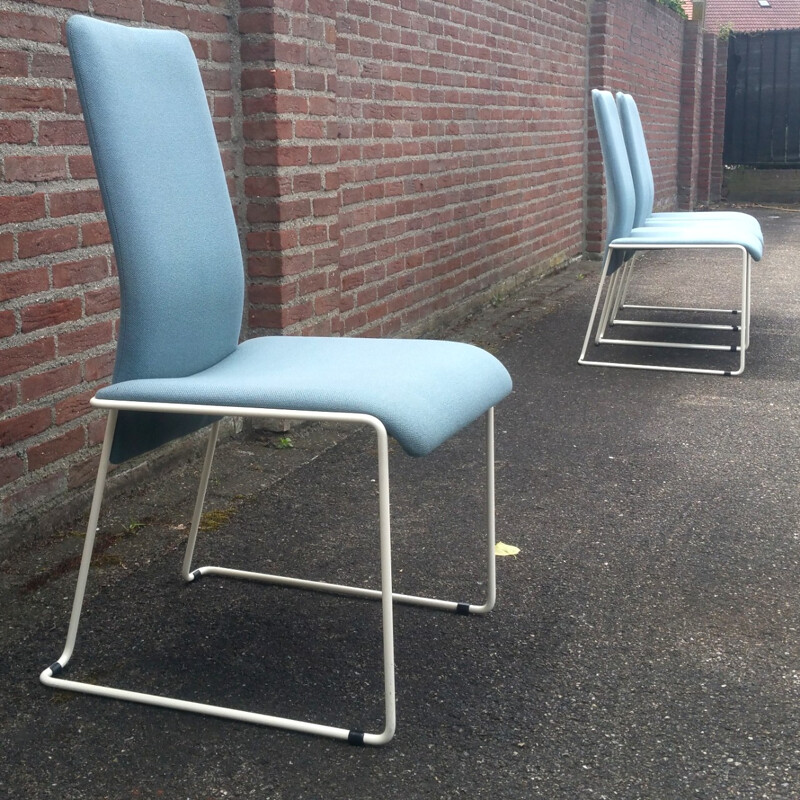 Set of 4 dining chairs by Walter Antonis for Hennie de Jong - 1980s