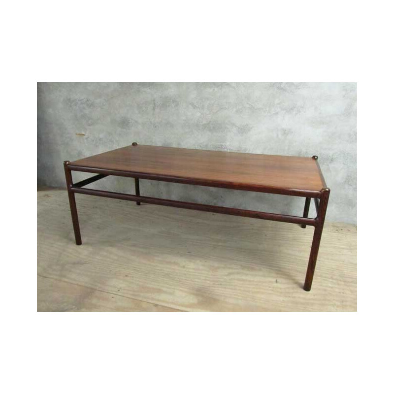 Coffee table in rosewood, Johannes ANDERSEN - 1960s