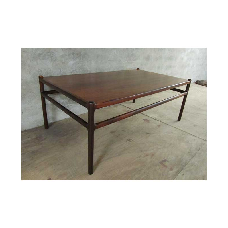 Coffee table in rosewood, Johannes ANDERSEN - 1960s