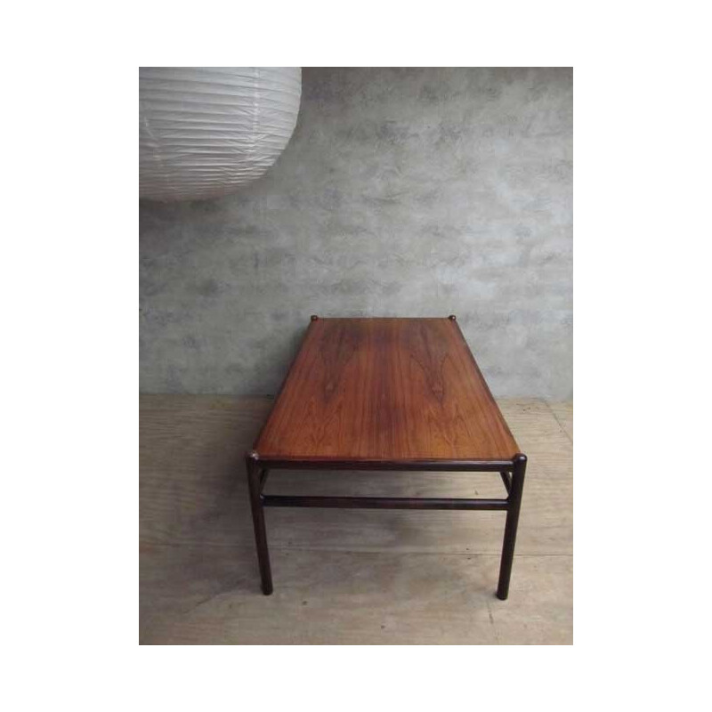 Coffee table in rosewood, Johannes ANDERSEN - 1960s