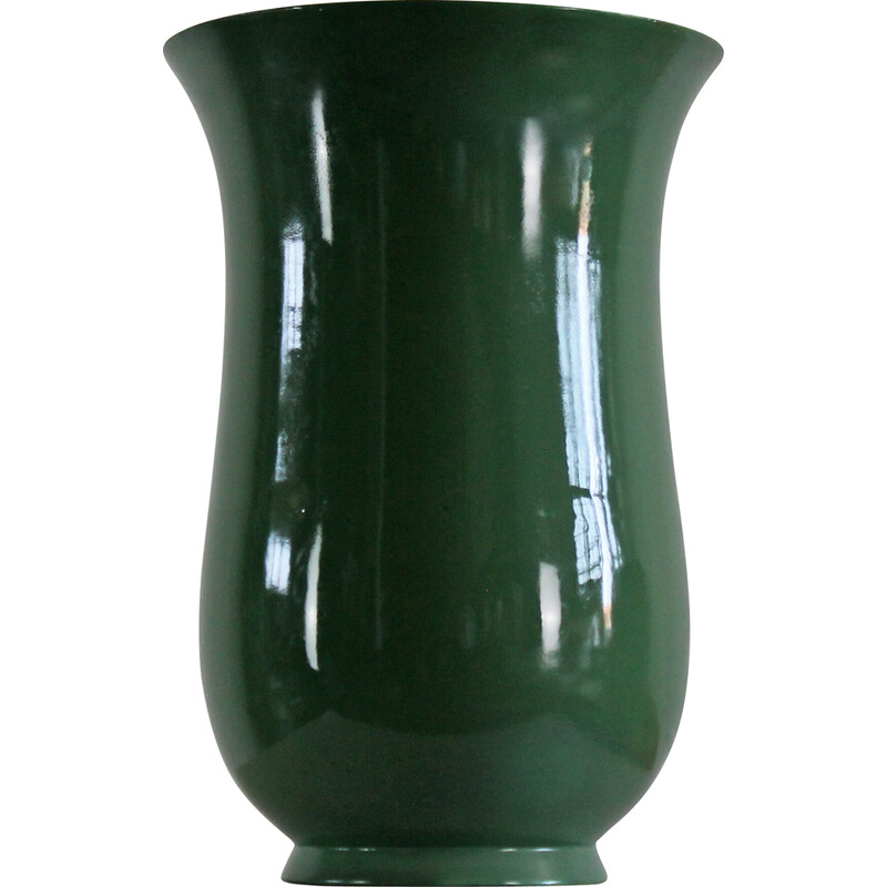 Vase vintage en céramique - verte