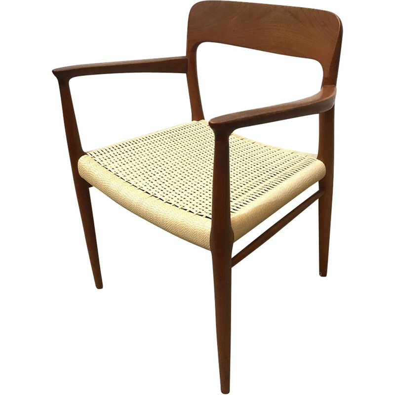 Model 56 Danish teak chair by Niels Moller for J.L. Møllers Møbelfabrik - 1950s