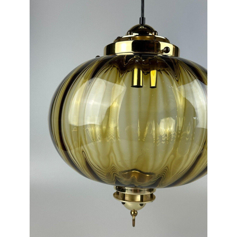 Vintage glazen hanglamp voor Putzler, 1960