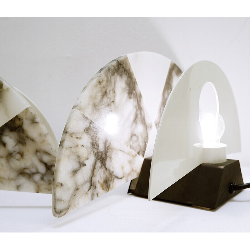 Pair of vintage "Ventiglio" lamps by Angelo Mangiarotti for Skipper Pollux, 1980