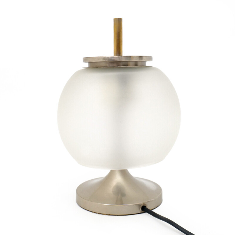 Vintage "Chi" table lamp in brass and glass by Emma Gismondi for Artemide, Italy 1960