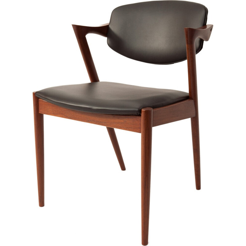 Ensemble de 6 chaises en teck de Kai Kristiansen - 1950