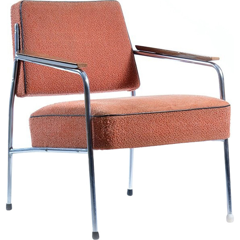 Brussel era chromed armchairs, Czechoslovakia - 1960s