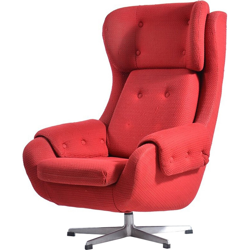 Swivel Wing chair from Czechoslovakia - 1960s