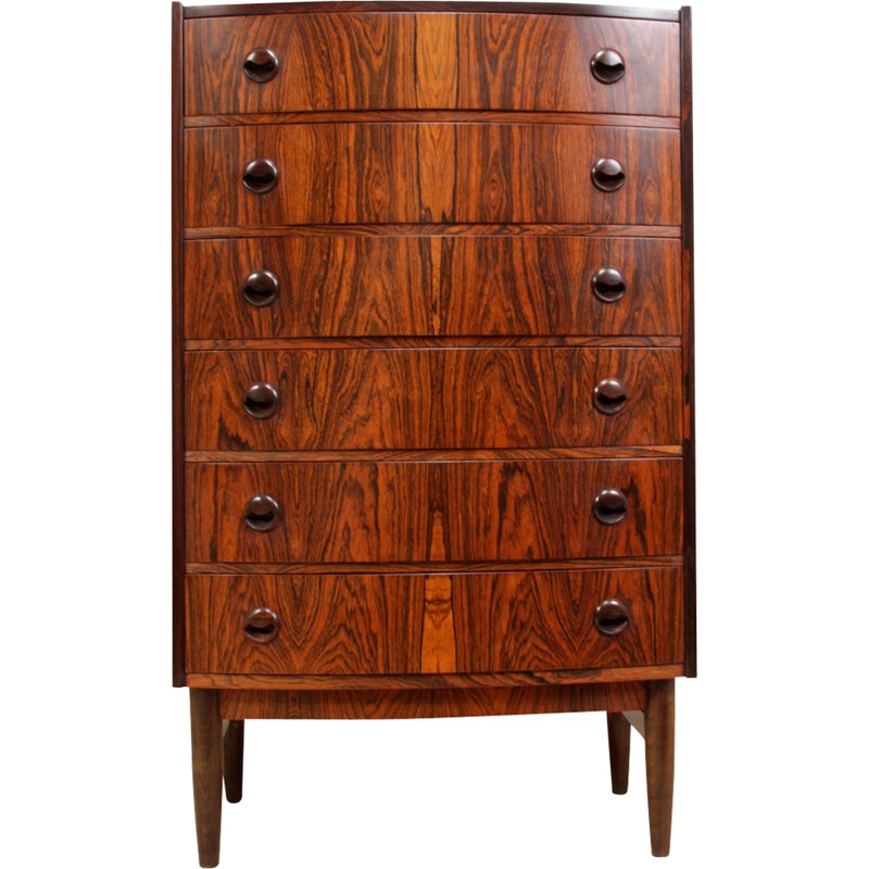 Mid Century Danish 6-drawers chest of drawers in rosewood - 1960s