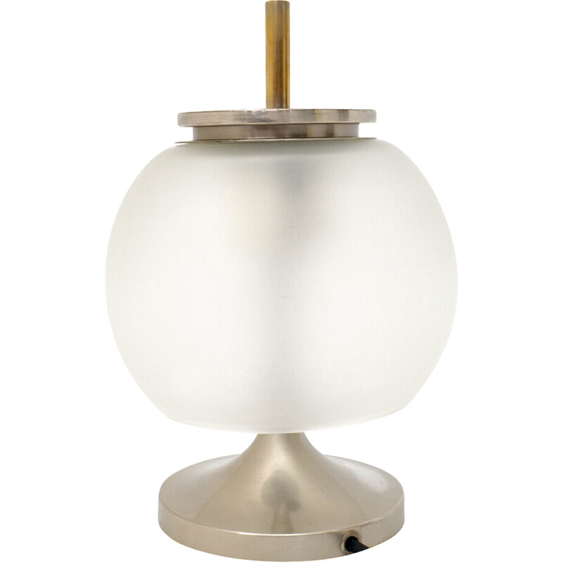 Vintage "Chi" table lamp in brass and glass by Emma Gismondi for Artemide, Italy 1960