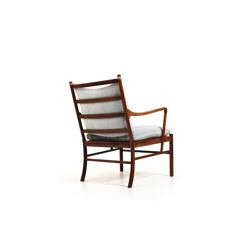 Vintage colonial Pj-149 wooden armchair by Ole Wanscher for P. Jeppesen, 1949