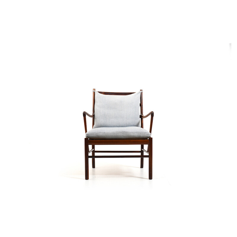 Vintage colonial Pj-149 wooden armchair by Ole Wanscher for P. Jeppesen, 1949