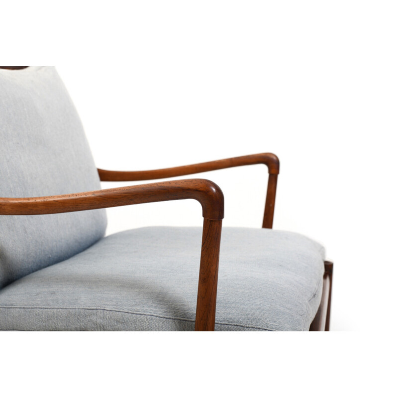 Vintage colonial Pj-149 wooden armchair by Ole Wanscher for P. Jeppesen, 1949