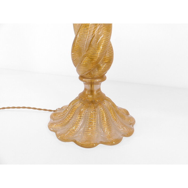 Vintage lamp base by Barovier Toso, 1960