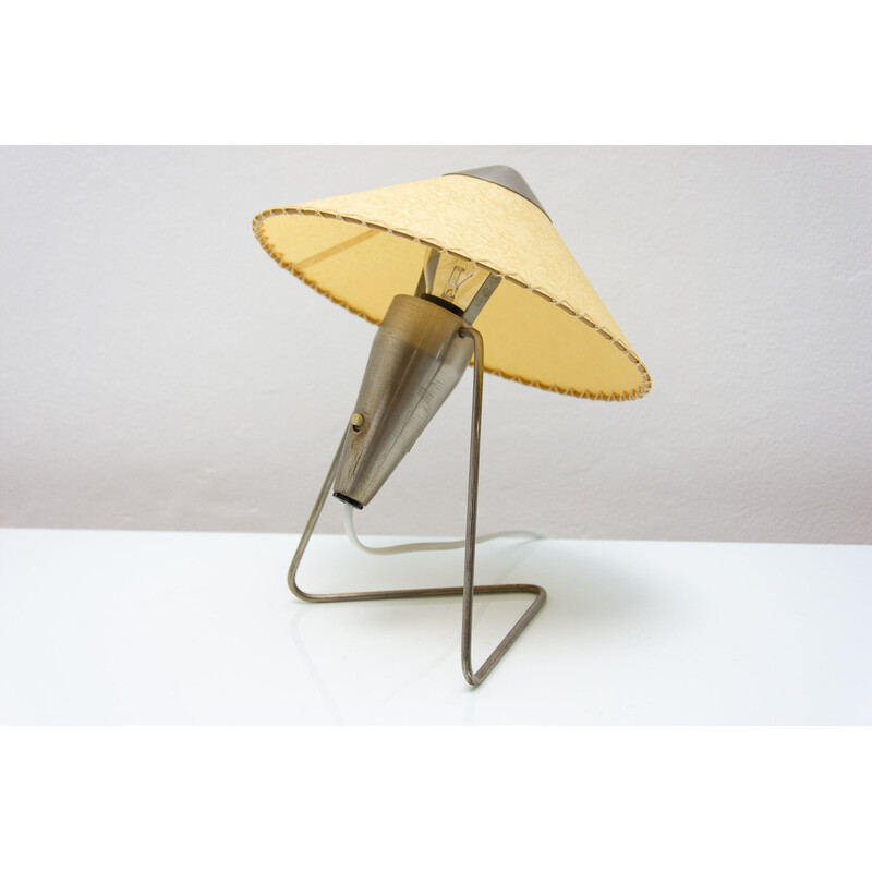 Lampe de bureau vintage chromée par Helena Frantova pour Okolo, Tchécoslovaquie 1950