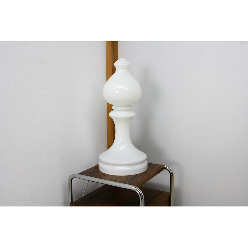 Vintage table lamp in the shape of a chess pawn by Ivak Jakes, Czechoslovakia