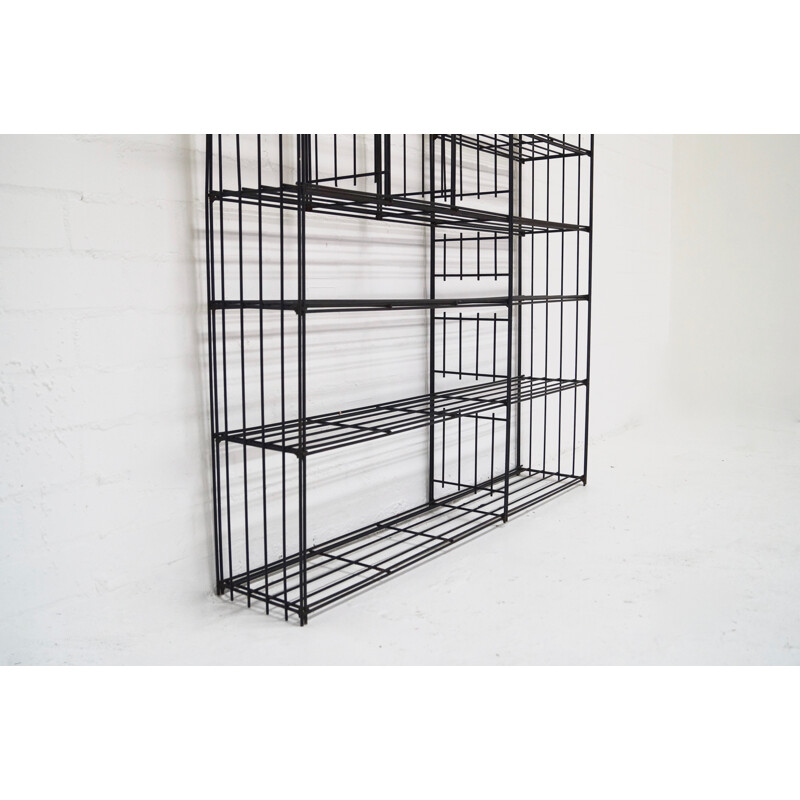 XL room divider bookcase by Tjerk Reijenga for Pilastro - 1950s