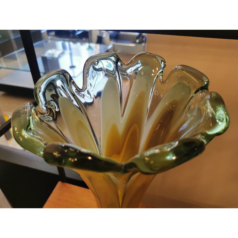 Vase vintage en verre de Murano, 1960