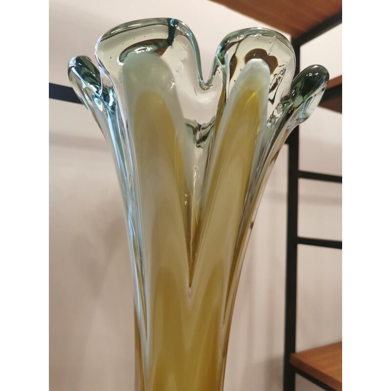 Vase vintage en verre de Murano, 1960