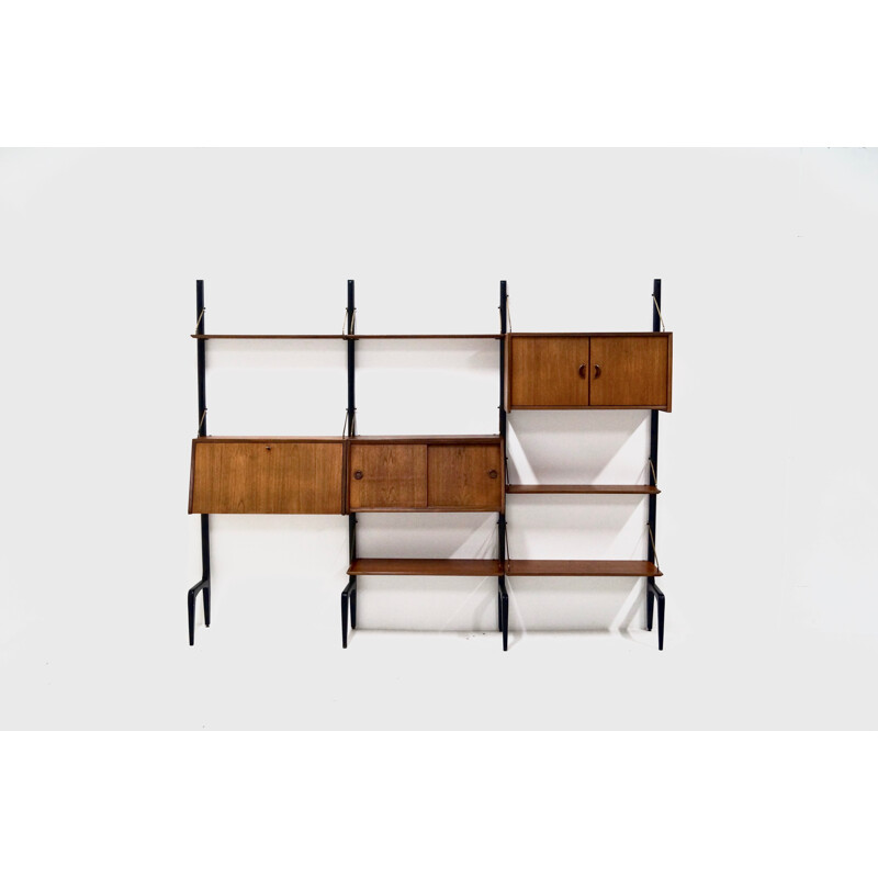 Teak wall unit by Louis van Teeffelen for WeBe - 1950s