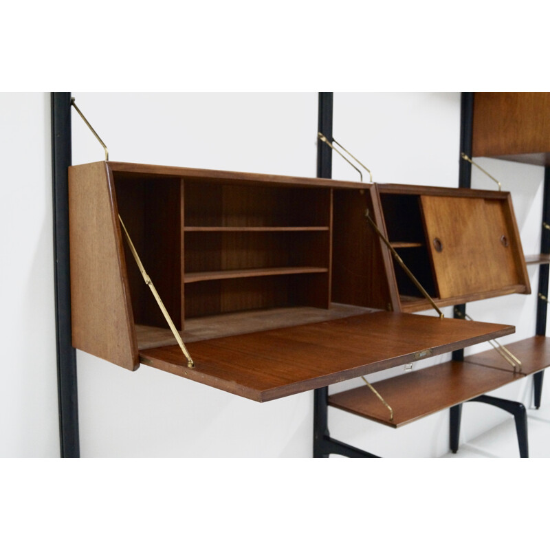 Teak wall unit by Louis van Teeffelen for WeBe - 1950s