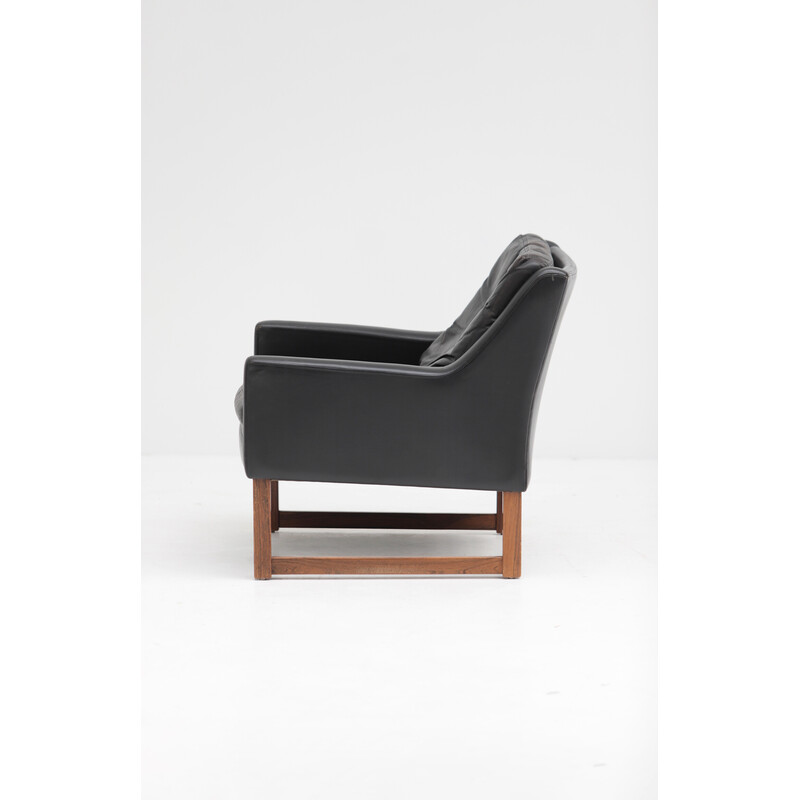 Pair of vintage leather armchairs by Rudolf Bernd Glatzel for Kill International, Germany 1960