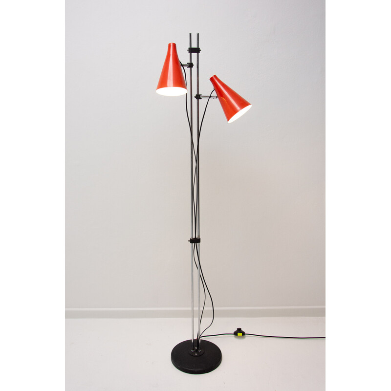 Vintage chrome spot floor lamp by Josef Hurka, 1960