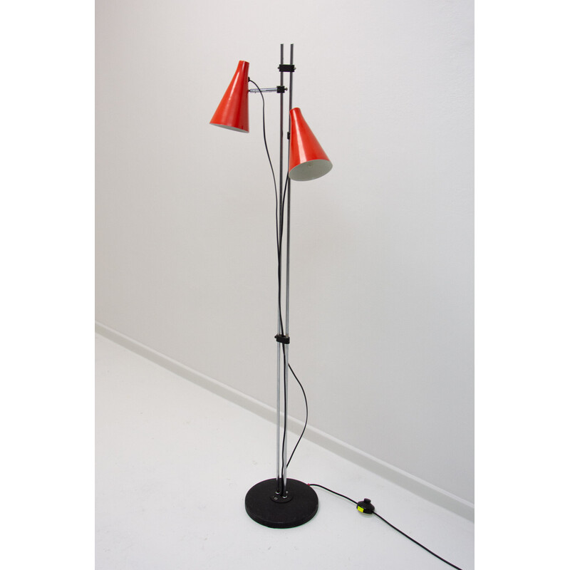 Vintage chrome spot floor lamp by Josef Hurka, 1960