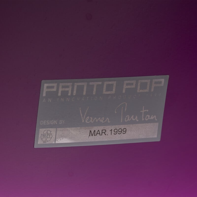 Vintage pantopop purple by Verner Panton for Verpan
