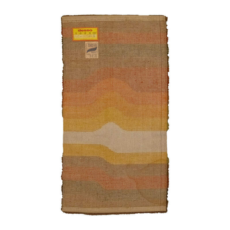 Tapis vintage orange "Rainbow" de Desso