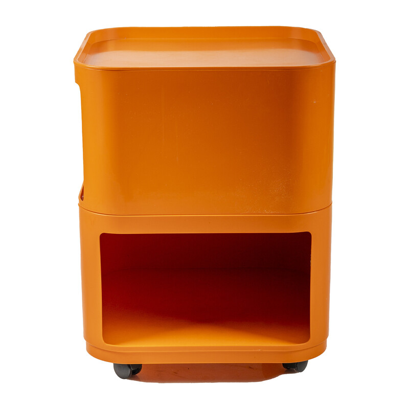 Componibili vintage orange par Anna Castelli Ferrieri pour Kartell