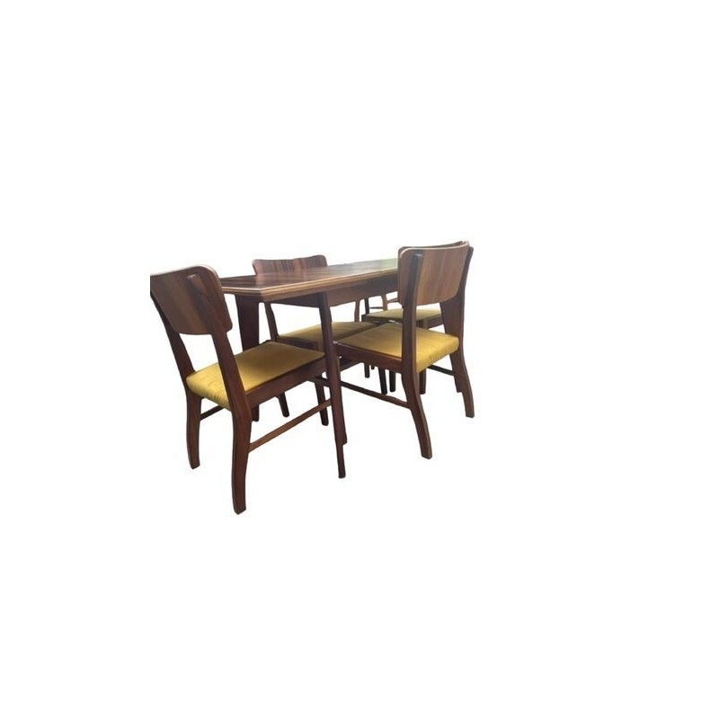 Vintage walnut veneer dining set by Neil Morris for Morris of Glasgow, 1950