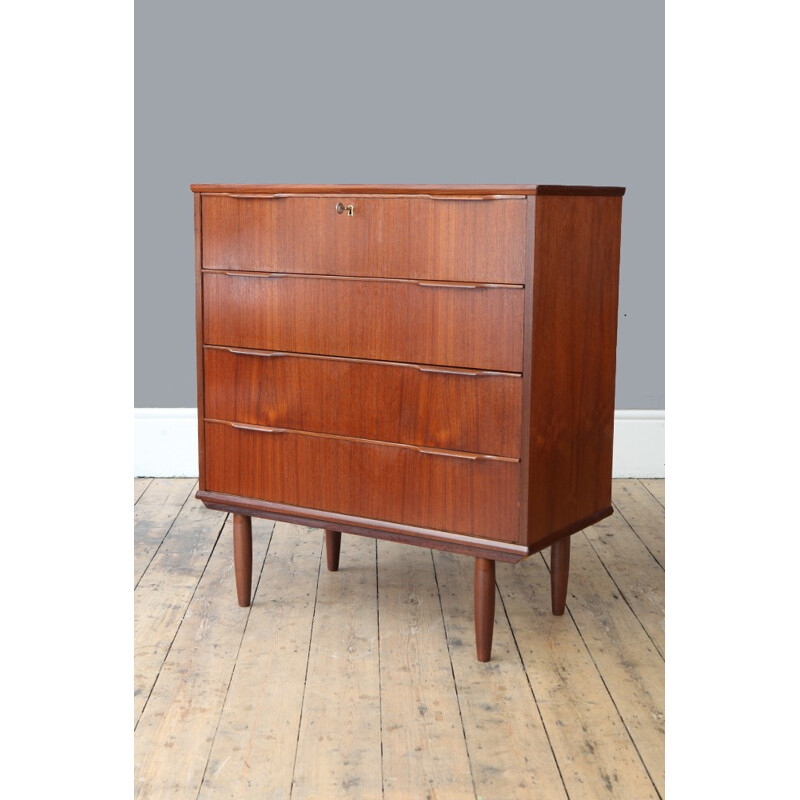 Danish vintage teak chest of drawers - 1960s