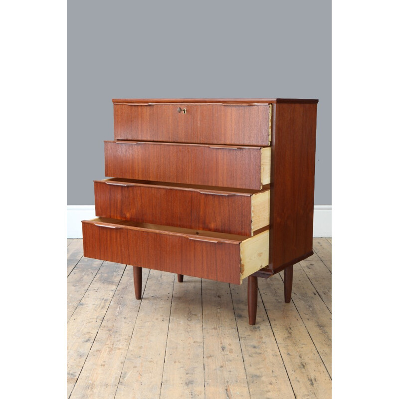 Danish vintage teak chest of drawers - 1960s