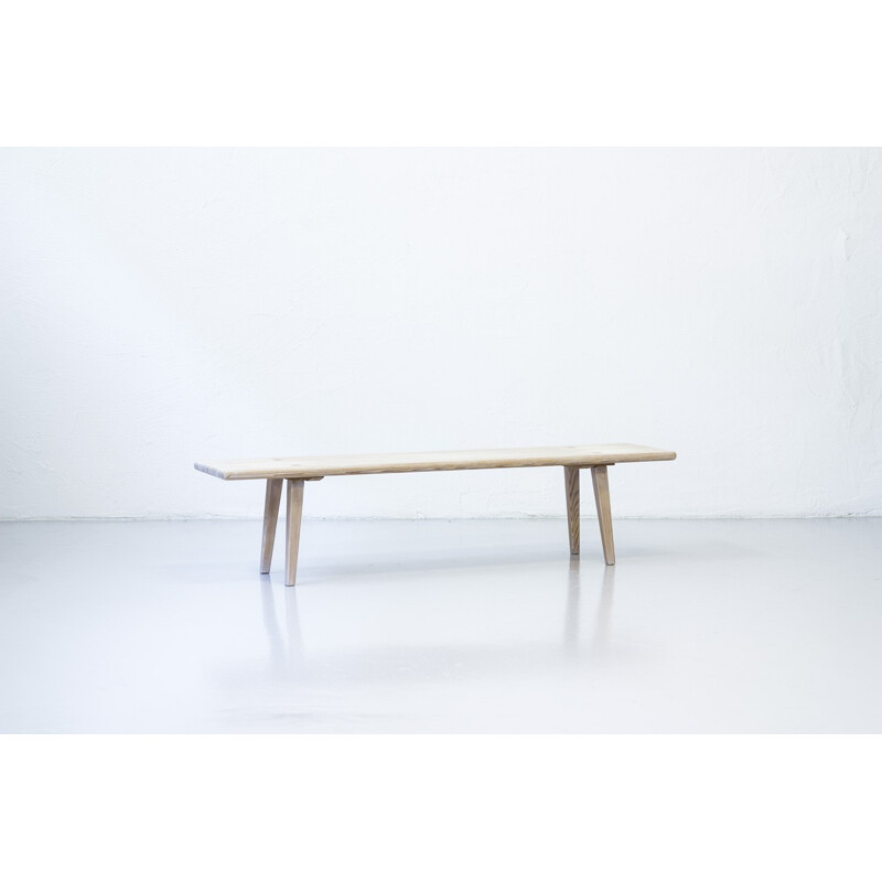 Solid pine bench by Carl Malmsten - 1950s