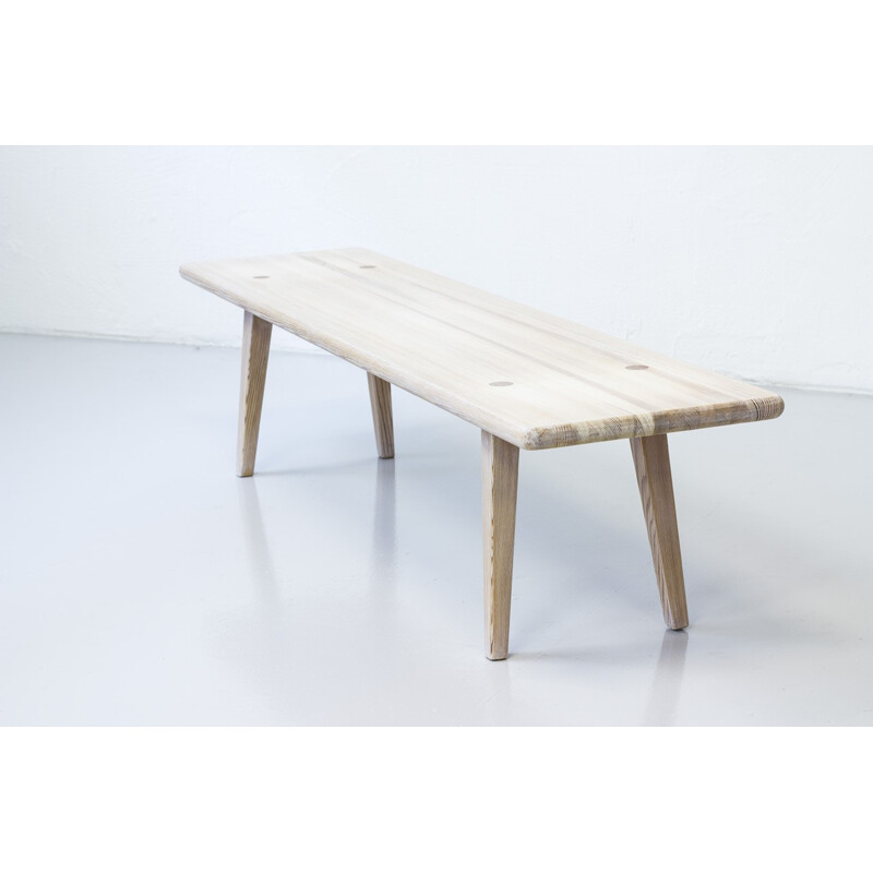 Solid pine bench by Carl Malmsten - 1950s