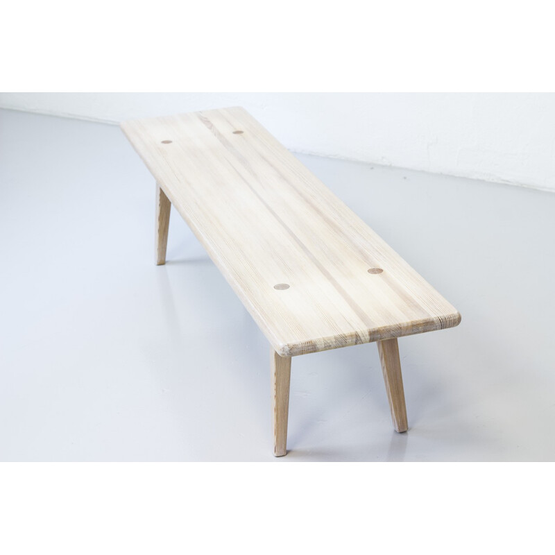 Solid pine bench by Carl Malmsten - 1950s