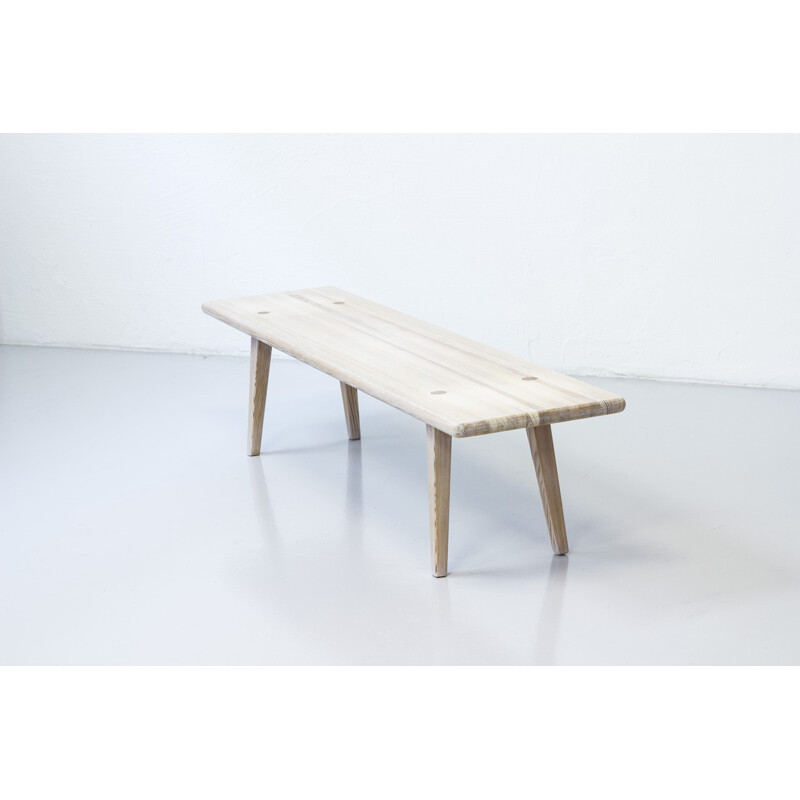Solid pine bench by Carl Malmsten - 1950s