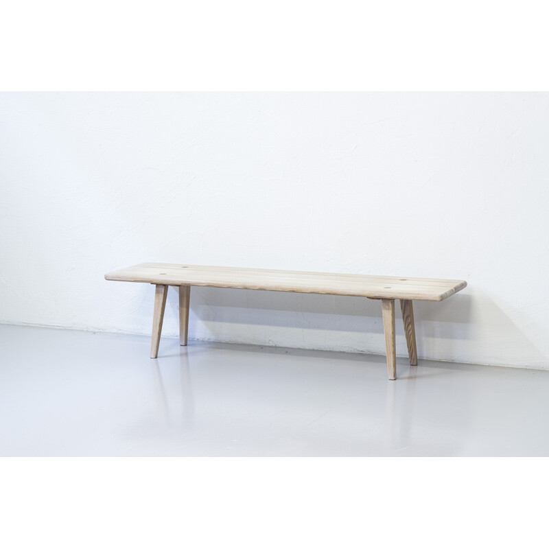 Solid pine bench by Carl Malmsten - 1950s