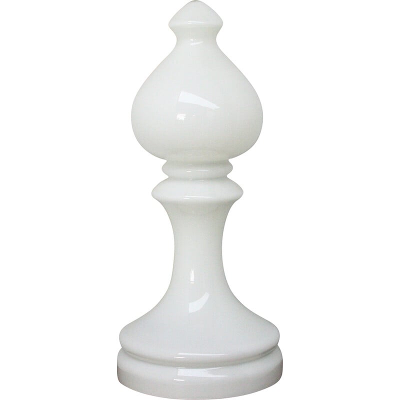 Lampada da tavolo vintage a forma di pedone degli scacchi di Ivak Jakes, Cecoslovacchia