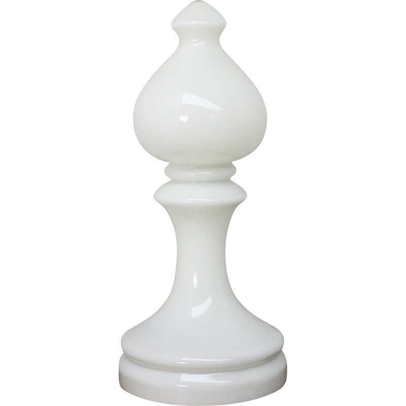 Lámpara de mesa vintage con forma de peón de ajedrez de Ivak Jakes, Checoslovaquia